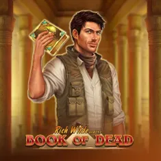 Book of Dead sur Rockstar Casino avec explorateur et trésors anciens